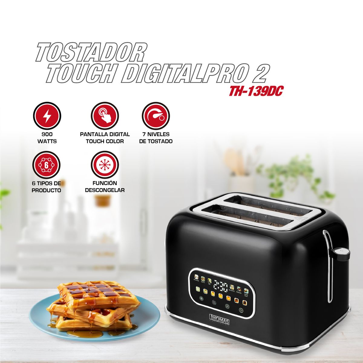 THOMAS - Tostador Touch DigitalPro 2 TH-139DC
