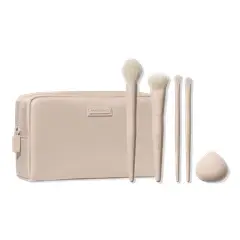 MORPHE - Set de 5 Brochas Esenciales para Rostro y Ojos Oat Latte