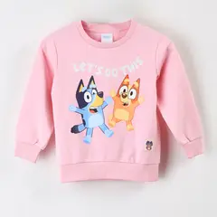 BLUEY - Polerón Cerrado Niña Bingo & Diseño Rosado