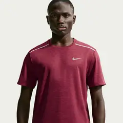 NIKE - Polera Miler Rojo Hombre