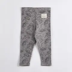 DISNEY - Calza Niña Stitch Rib Gris