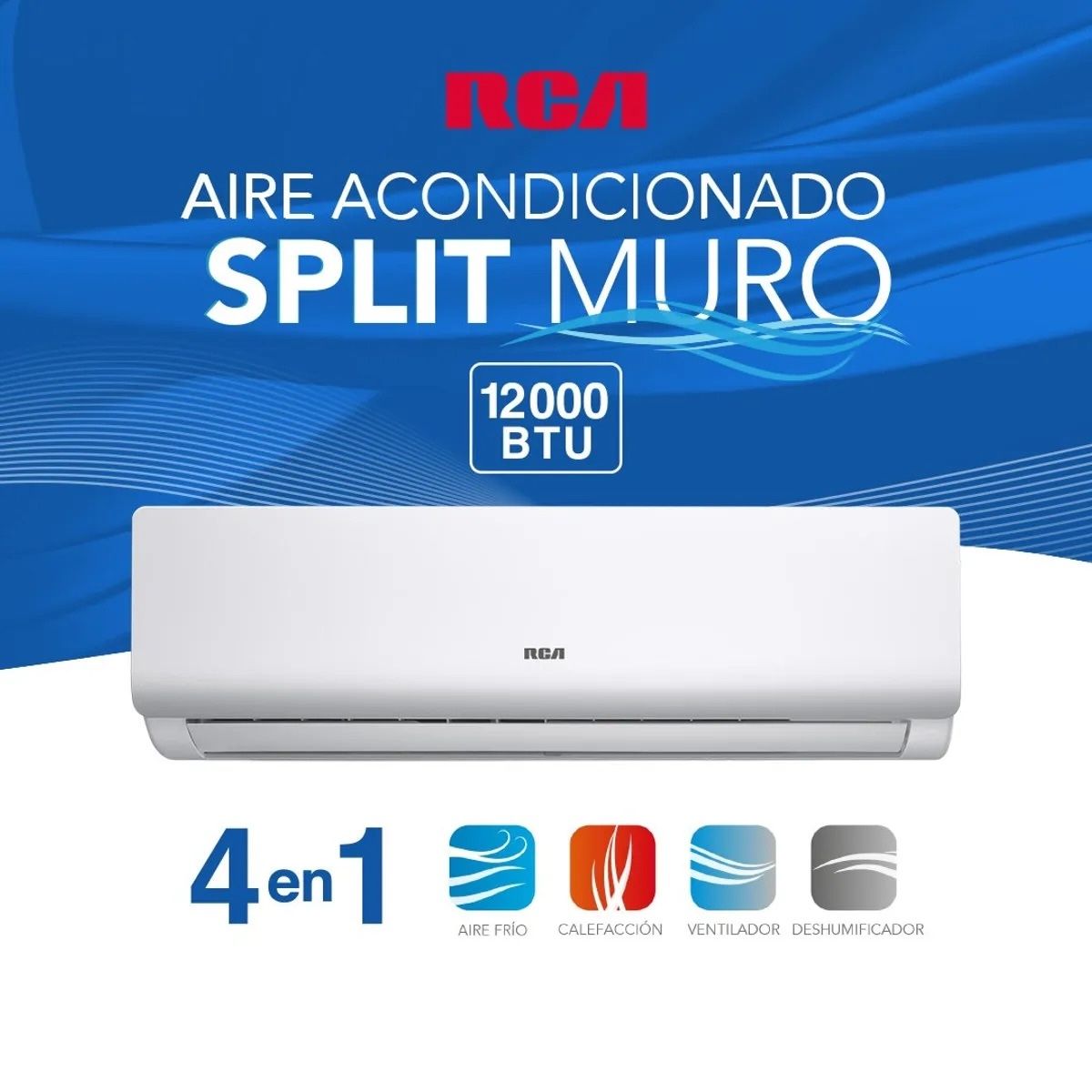 RCA - Aire Acondicionado Split RCA RCA-12SP 12.000 BTU Frío Calor