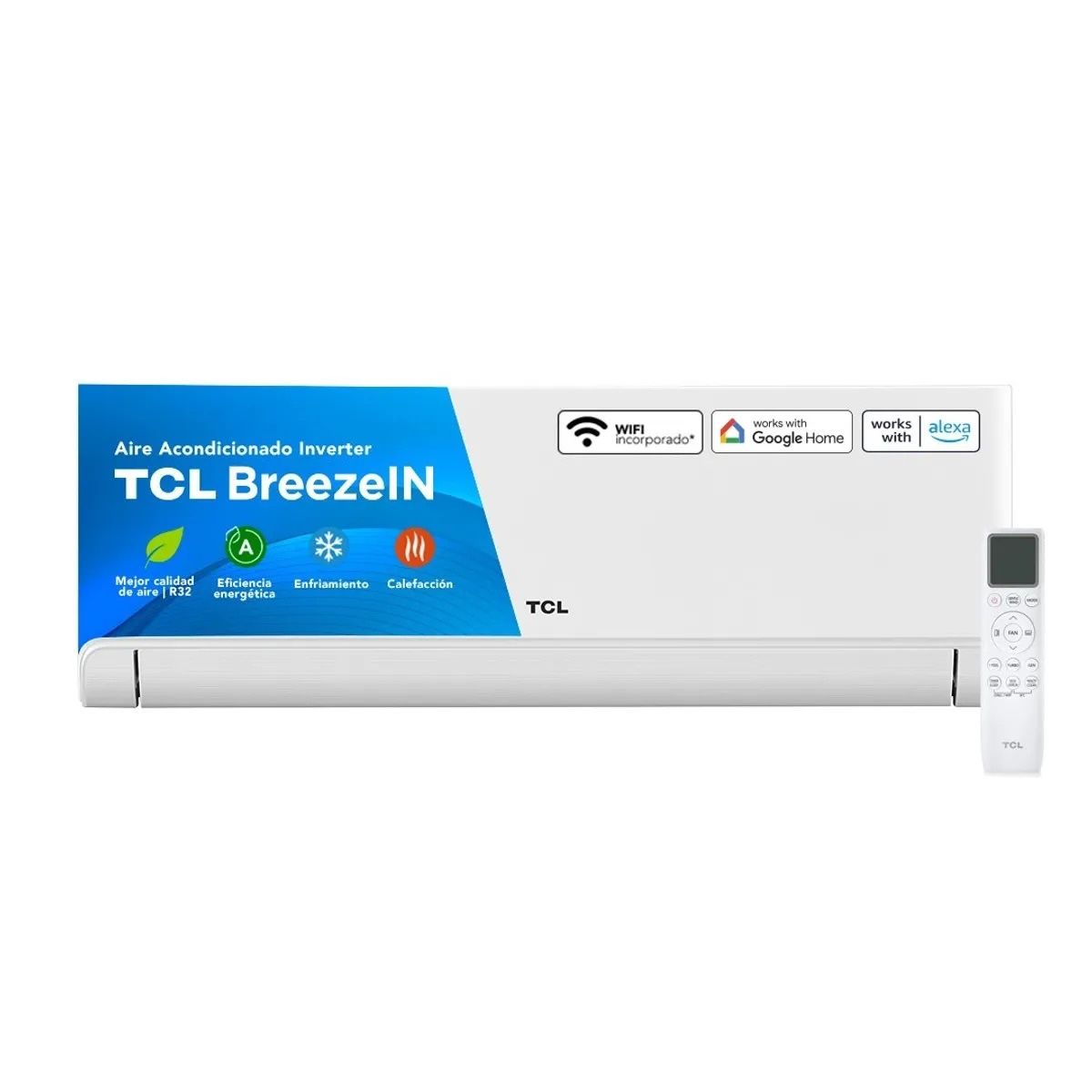 TCL - Aire Acondicionado Inverter TCL TAC-24CHSA 24.000 BTU Wi-Fi