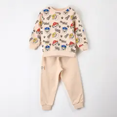 PAW PATROL - Conjunto Buzo Niño Full Print Beige
