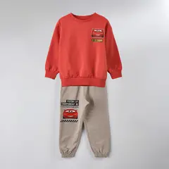 DISNEY - Conjunto Buzo Niño Back Print Cars Rojo