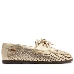 ANACAPRI - Mocasin mujer dorado Becky