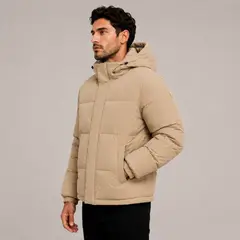 GENERAL - Parka Hombre con Chiporro Interior y Capucha Invierno