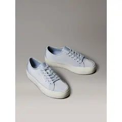 CALVIN KLEIN - Zapatillas Moire con Plataforma Celeste