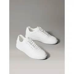 CALVIN KLEIN - Zapatillas de Cuero Oxford Blanco