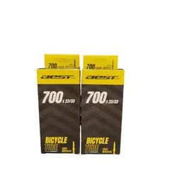BEST - Par De Cámaras para bicicletas 700x2333c Válvula Francesa 80mm