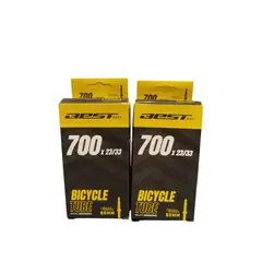 BEST - Par De Cámaras para bicicletas 700x2333c Válvula Francesa 60mm