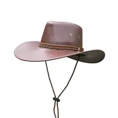 GENERICO - Sombrero Vaquero Adultos Texano Clásico Cowboy Unisex Color Marron Oscuro
