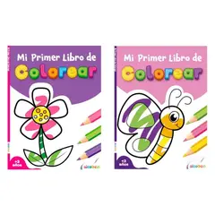 SICOBEN - Set Libros Para Colorear Flor Y Mariposas 2 Block