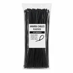 SOLIOT - Amarra Cable Plástica 5x400mm Negro Set 100 Unidades
