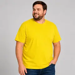 ROLY - Polera Manga Corta Hombre Talla Grande 3XL 4XL Cuello Redondo 100% Algodón