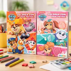SICOBEN - Set Libros Para Colorear Paw Patrol Set 2 Block
