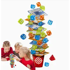 GENERICO - Juego De Mesa Torre De Dados Equilibrio Niños Y Familia