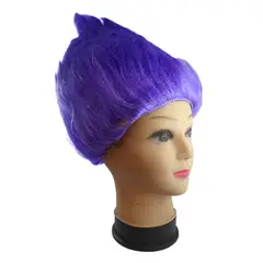 GENERICO - PELUCA TROLLS 120 GRS. MORADO X1 UNI