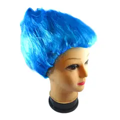 GENERICO - PELUCA TROLLS 120 GRS. CELESTE X1 UNI