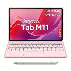 LENOVO - Tablet M11 8GB+128GB 11" WiFi +Teclado Rosa+Lápiz táctil