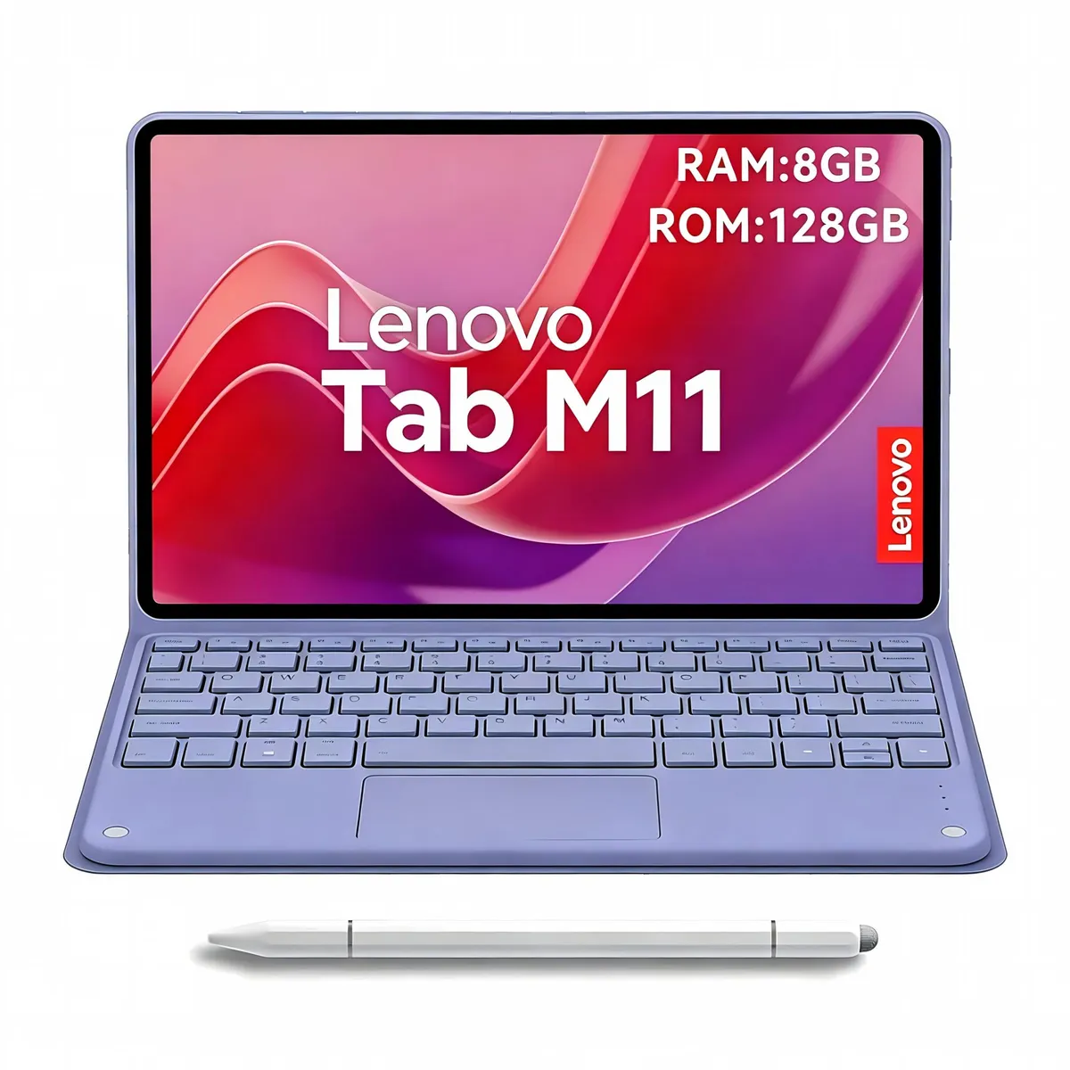 LENOVO - Tablet Lenovo M11 8GB+128GB  11"  WiFi +Teclado Morado+Lápiz táctil