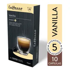 CAFFESSO - Cápsulas de Café Vainilla para Nespresso 10 un