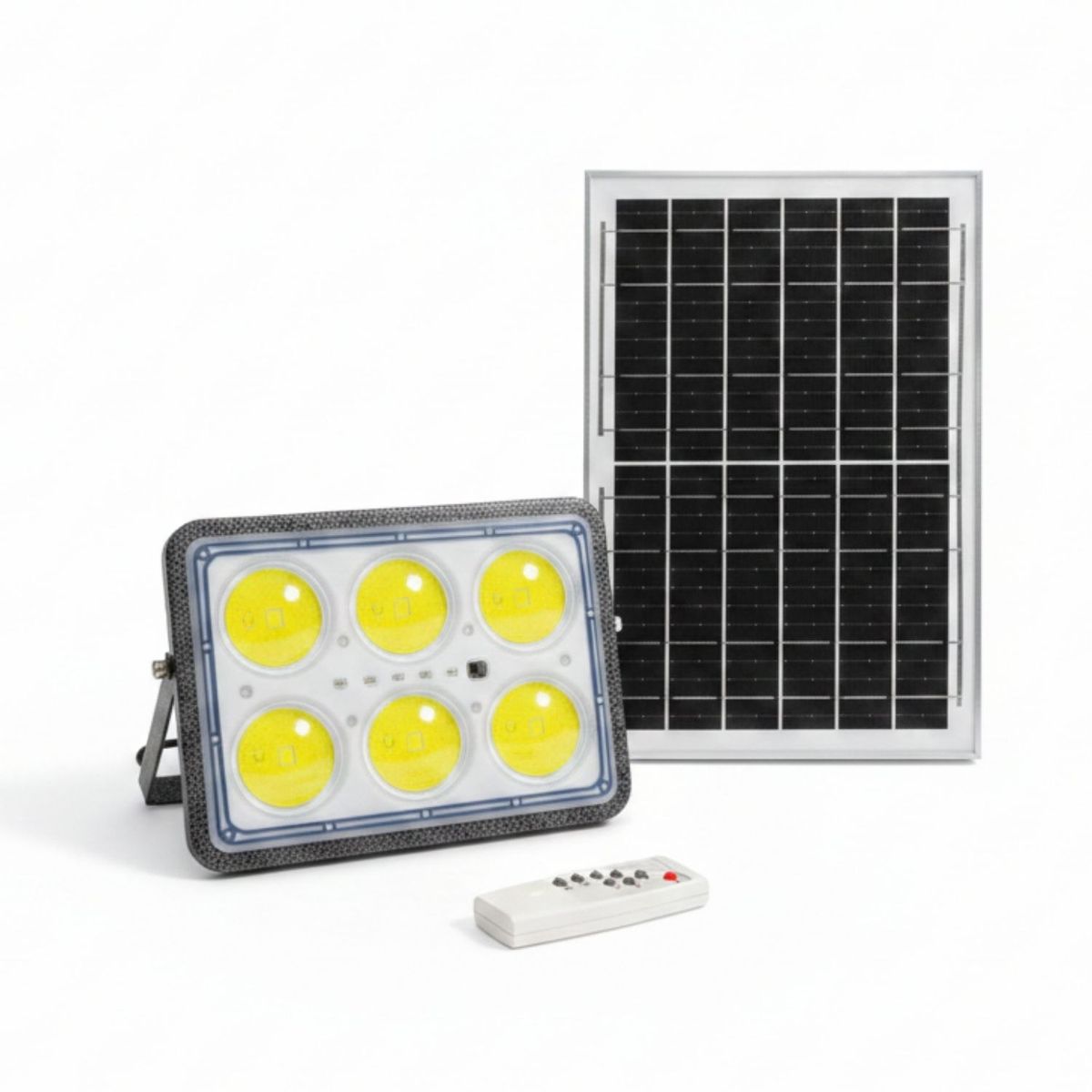 DISPARO - Set Foco LED Emergencia Panel Solar 10W Control Remoto
