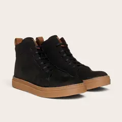 OLKI - Zapatilla Altas de Cuero Manquehue - Negra/Cristal