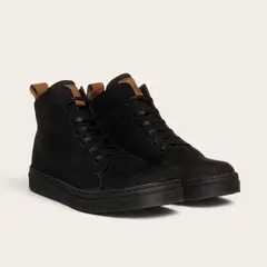 OLKI - Zapatilla Altas de Cuero Manquehue - Negra/Negra
