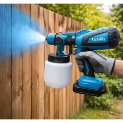 GENER - Pistola Pulverizadora De Pintura Pistola De Pintar Inalámbrica De 2 Baterías