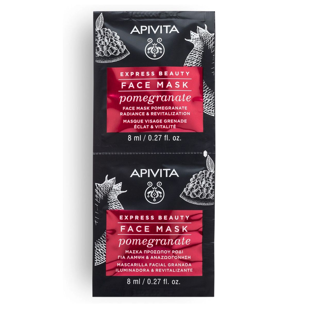 APIVITA - Mascarilla Iluminadora Express Beauty - Granada Apivita