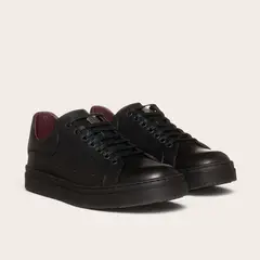 OLKI - Zapatilla Alexander de Cuero Natural Nevado - Black
