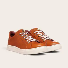 OLKI - Zapatilla de Cuero Original Tronador - Curry/Blanca