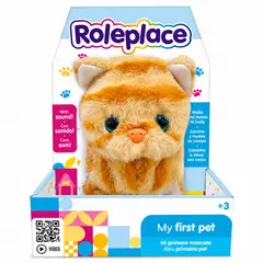 ROLEPLACE - Peluche Gato Interactivo Rayas Sonido Movimiento - PS