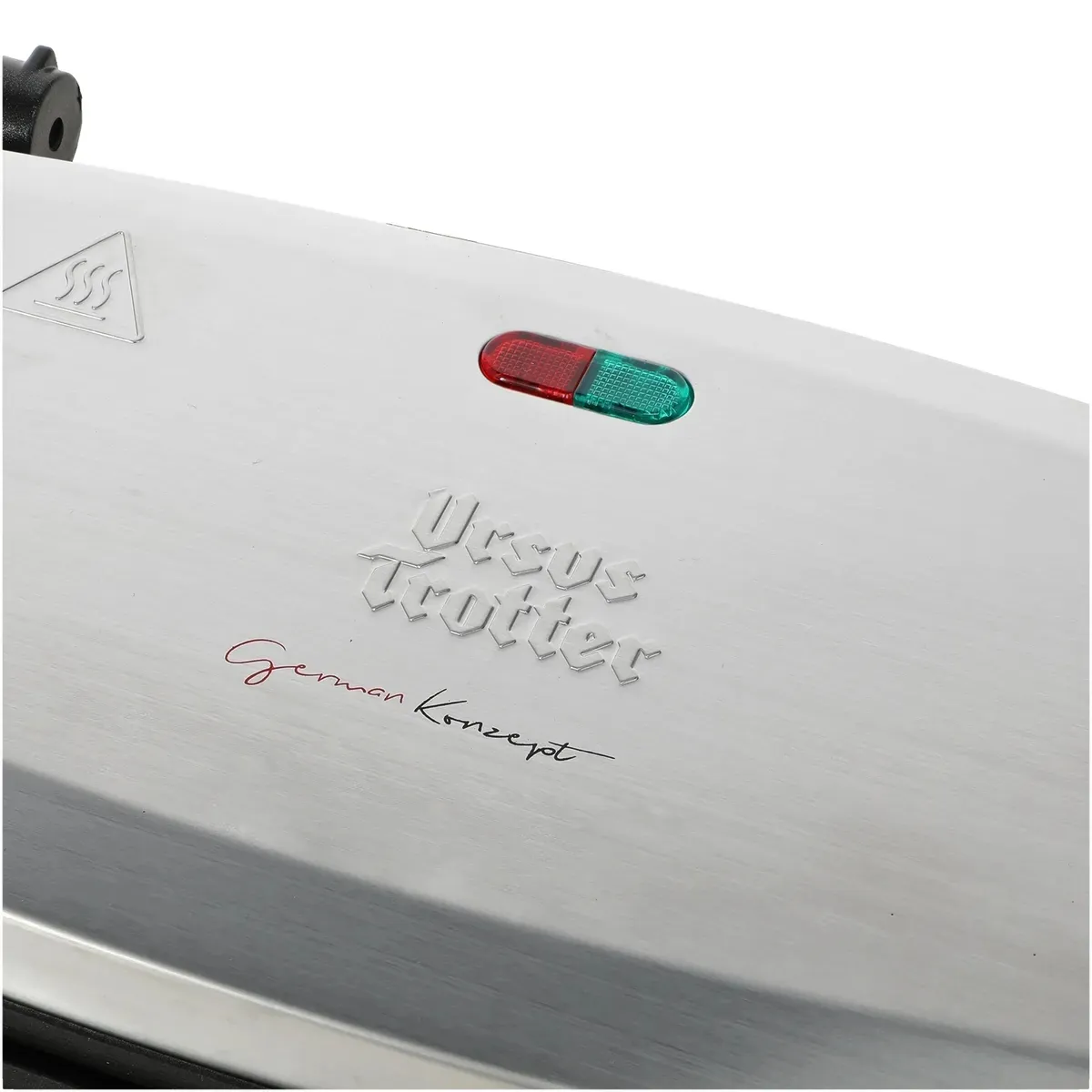 URSUS TROTTER - Sandwichera 1000W Acero Gris Placas Antiadherentes Calentamiento Rápido