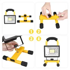 GENERICO - Foco Led De Trabajo 100w Portátil Recargable 12v220v
