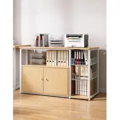 KASITA - Estante Repisa Madera Organizador 2 Puertas 100x80x30cm