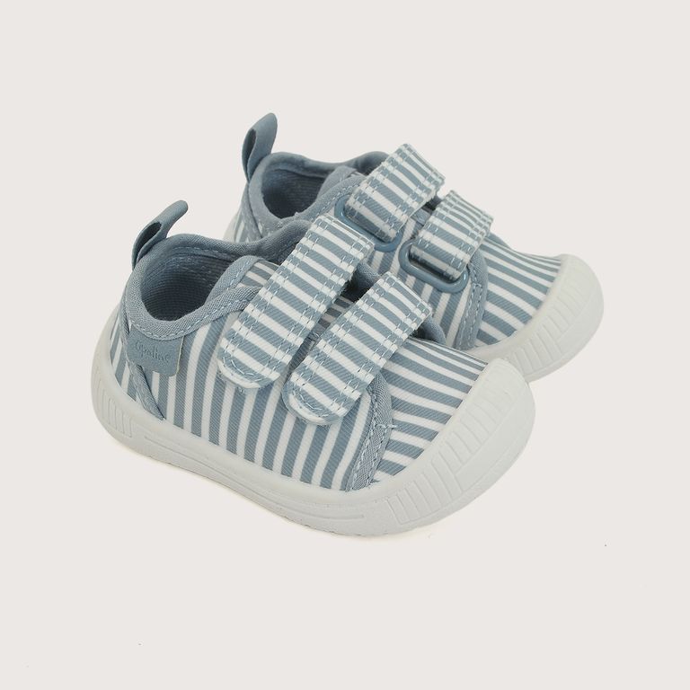 Zapatilla Niño Primeros Pasos Celeste Con Velcro