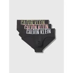 CALVIN KLEIN - Pack de 3 Slips Intense Power Micro Negro