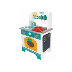 BABYLUNA - Mini Cocina Infantil de Madera con Accesorios