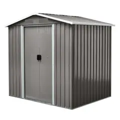 GENERICO - Bodega Metálica Isunor Gris Claro 2.5 M2 131x194x184 Cms