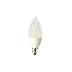 FSL - Ampolleta LED Vela Empavonada 5.5W Base E14 Luz Cálida 3000K