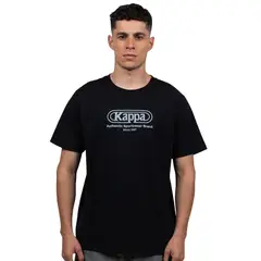 KAPPA - Polera Hombre Negro Pure Logo
