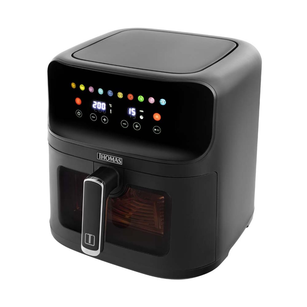THOMAS - AirFryer LargeBlack Digital 8 TH-AF80DNV