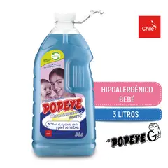 POPEYE - Detergente Hipoalergénico Bebé Matic Pet 3lt