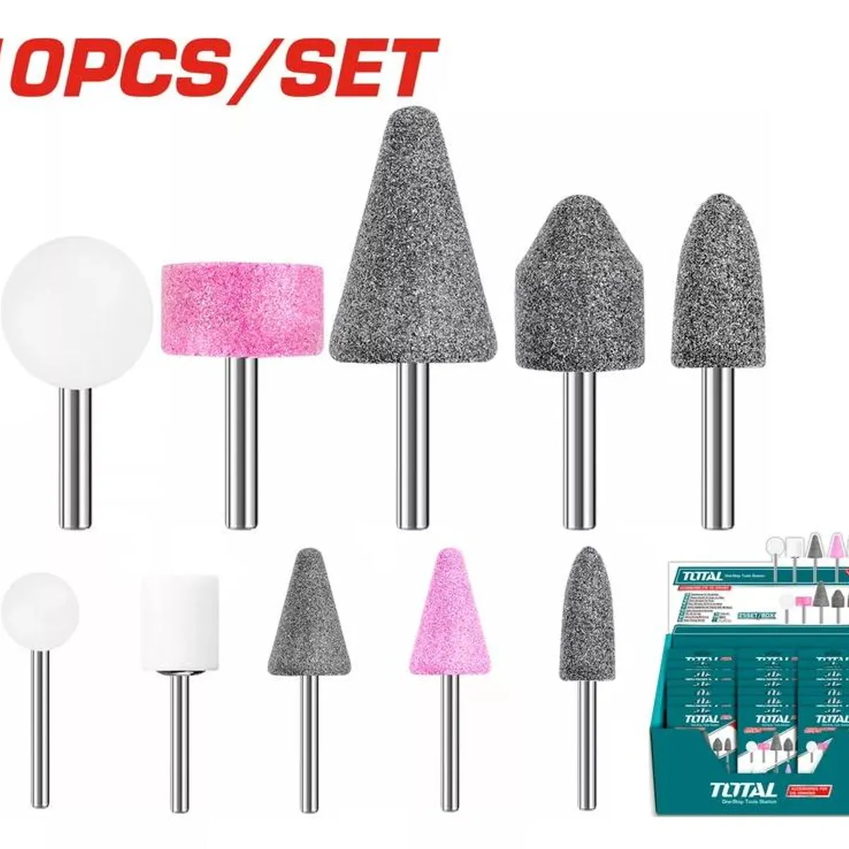 TOTAL TOOLS - Juego Accesorios Rectificar Total TAKB1001 5 Piezas