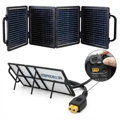 GENERICO - Panel Solar Portátil Plegable 150W Monocristalino IP67 MPPT