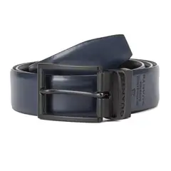 GUANTE - Cinturon de cuero hombre negro