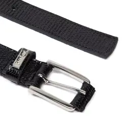 GACEL - Cinturon de cuero mujer negro