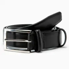 GUANTE - Cinturon de cuero hombre negro